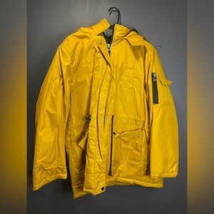 BEVERLY HILLS POLO CLUB MUSTARD YELLOW PARKA COAT